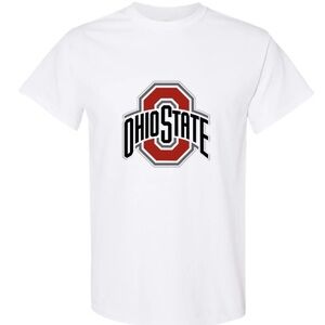 Ohio State Buckeyes OSU Logo white T-shirt Size XXL